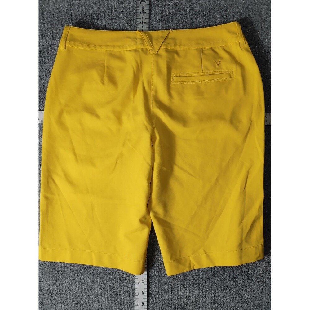 Callaway Women’s Yellow Lady Opti-Shield Bermuda Golf Shorts 10 - Picture 4 of 4